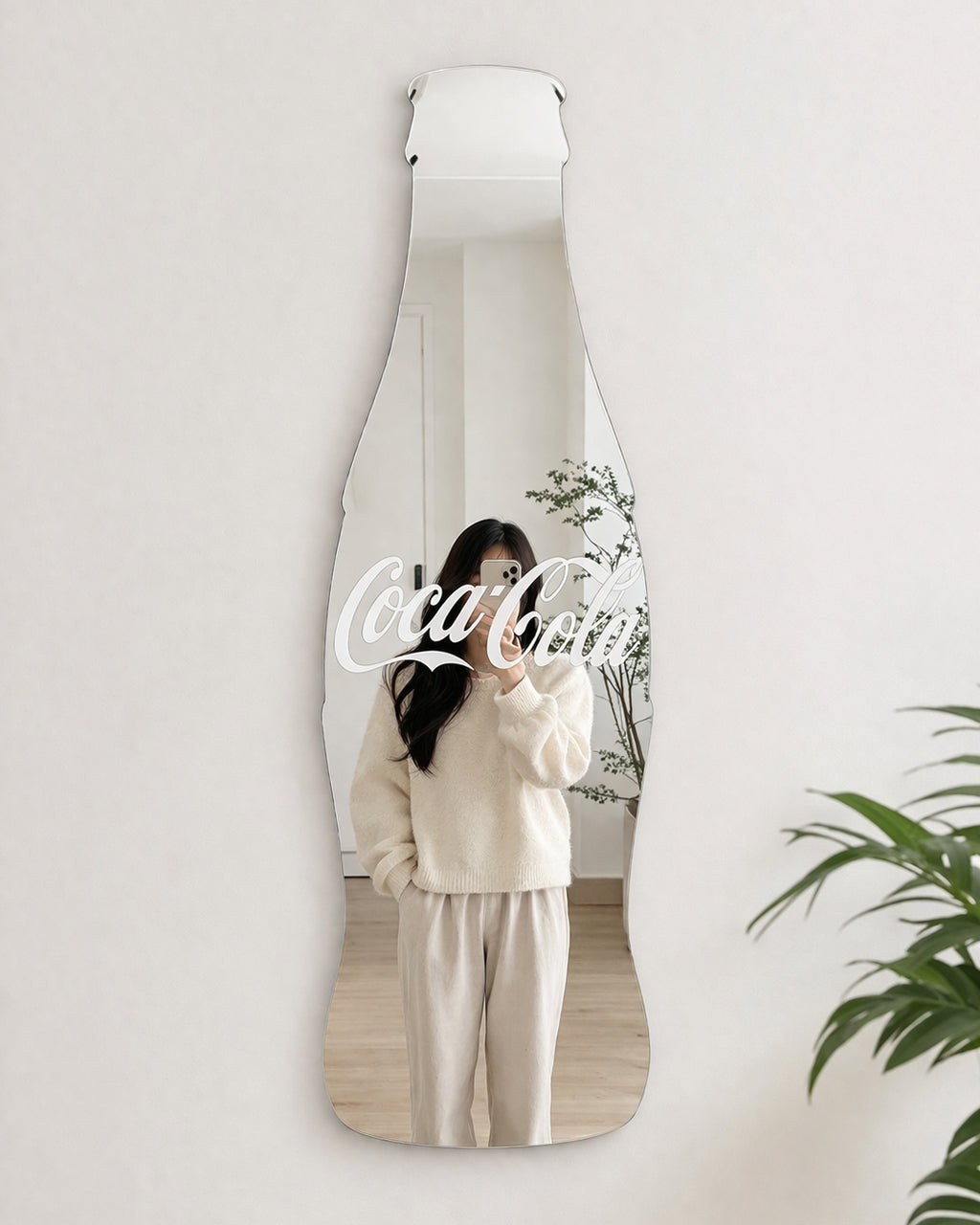 Coca Cola Bottle Mirror | Aesthetic Wall Mirror for Bedroom